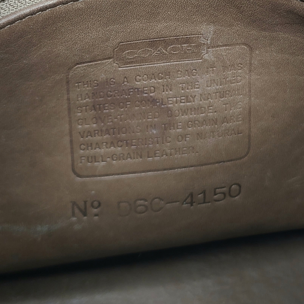 Coach Vintage Fletcher Saddle Flap Crossbody Taupe Leather Bag D6C-4150 - Picture 15 of 15